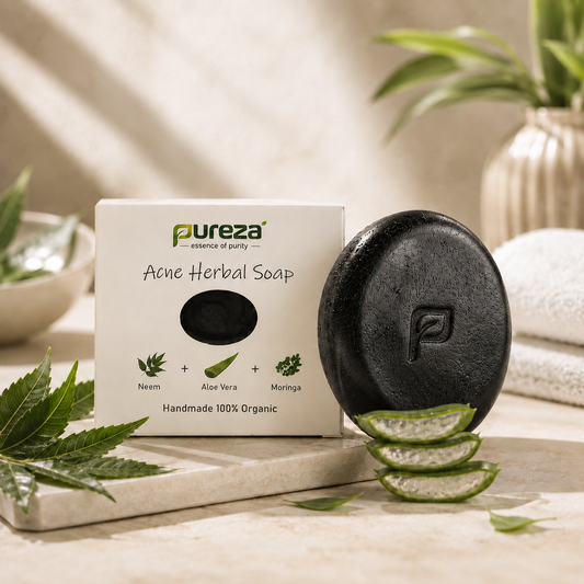 Pureza Acne Herbal Soap | Neem, Aloe Vera & Moringa | 105g