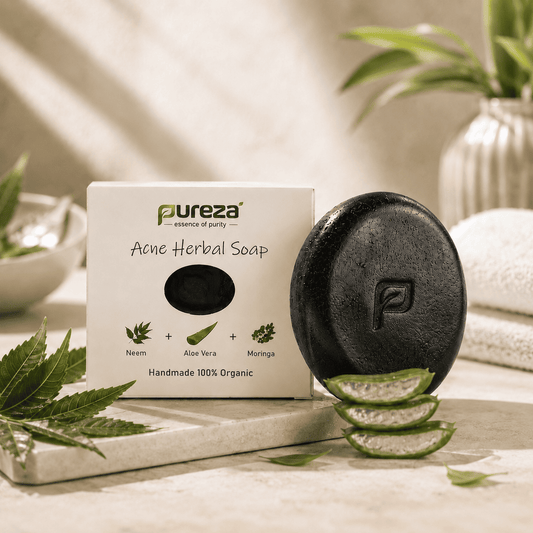 Pureza Acne Herbal Soap | Neem, Aloe Vera & Moringa | 105g