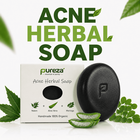 Pureza Acne Herbal Soap | Neem, Aloe Vera & Moringa | 105g